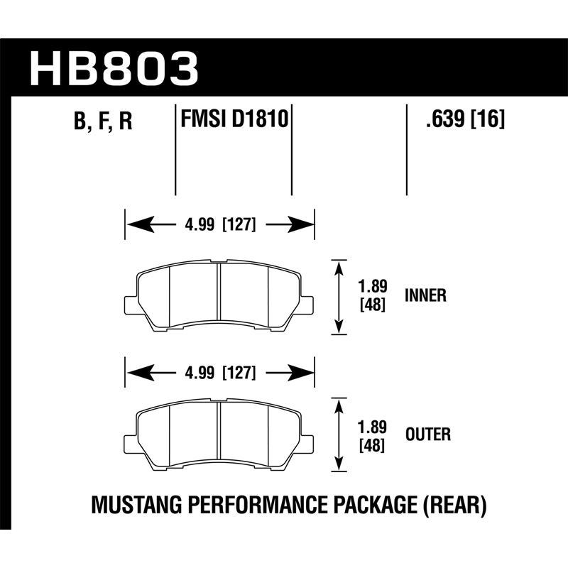 Hawk Performance HP Plus Brake Pads (HB803N.639)