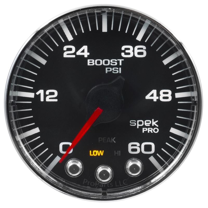 AutoMeter Spek-Pro Gauge Boost 2 1/16in 60psi Step