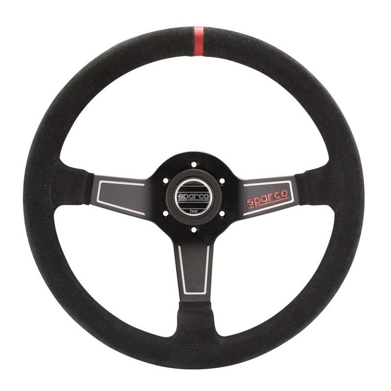 Sparco L575 Racing Steering Wheel, Black Suede (01