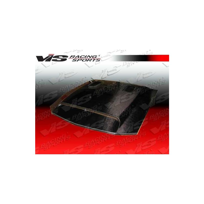 VIS Racing GT 500 Style Black Carbon Fiber Hood
