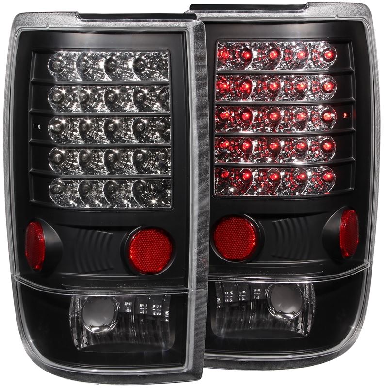 ANZO 1997-2002 Ford Expedition LED Taillights Blac