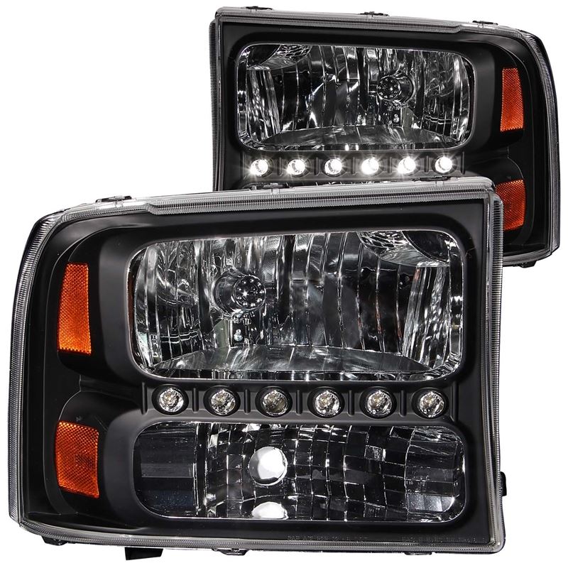 ANZO 2000-2004 Ford Excursion Crystal Headlights B