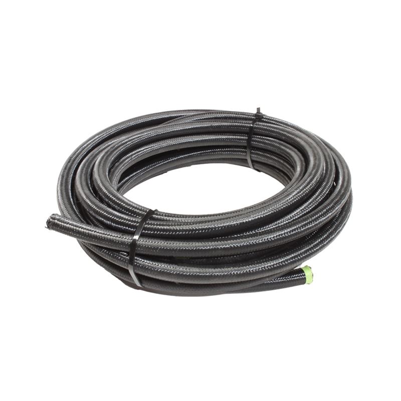 Snow 6AN Braided Stainless PTFE Hose - 30ft (Black