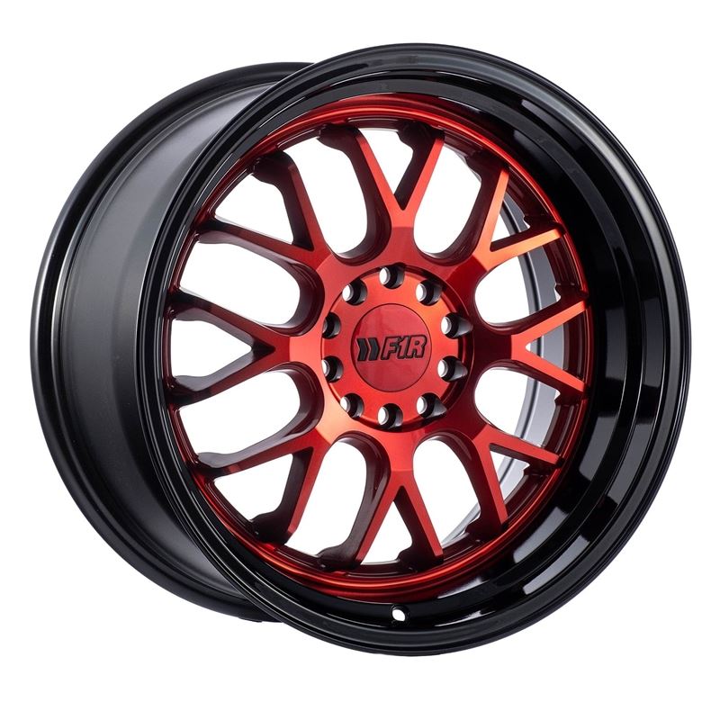 F1R F21 17x8.5 - Candy Red / Black Lip Wheel