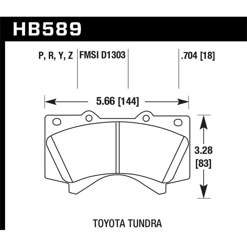 Hawk Performance LTS Brake Pads (HB589Y.704)