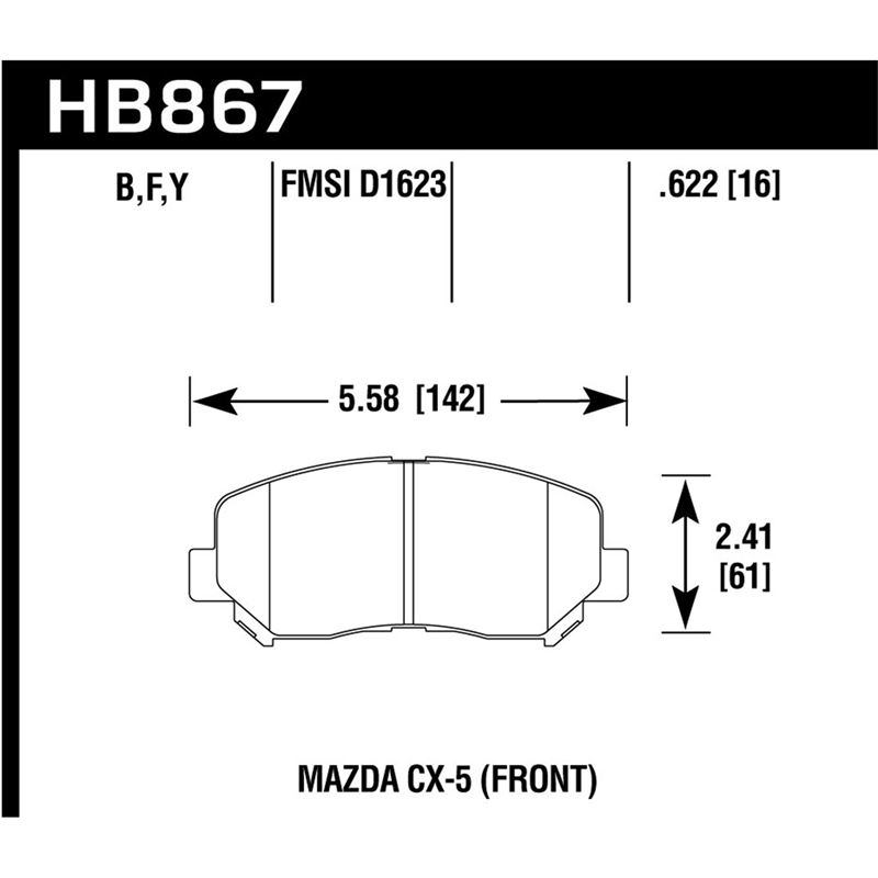 Hawk Performance LTS Brake Pads (HB867Y.622)