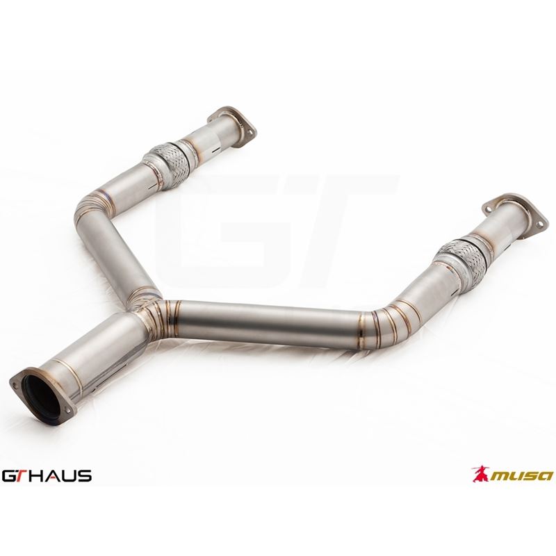 GTHAUS Front Y-Pipe Collector Section- Titanium- N