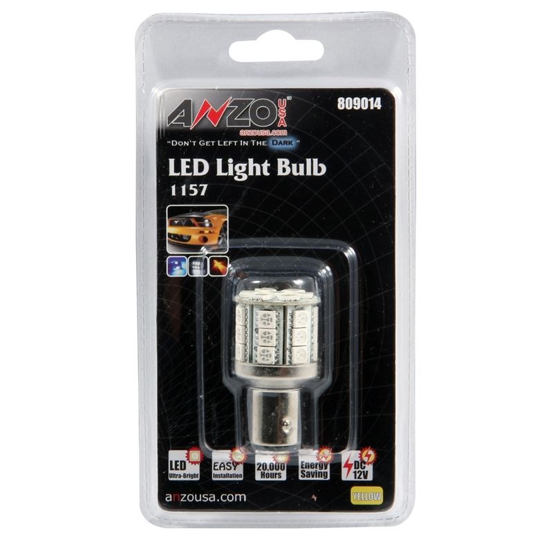 ANZO LED Bulbs Universal LED 1157 Amber - 28 LEDs