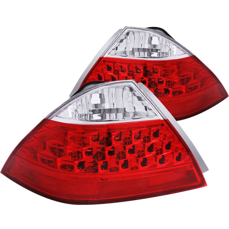 ANZO 2006-2007 Honda Accord Taillights Red/Clear (