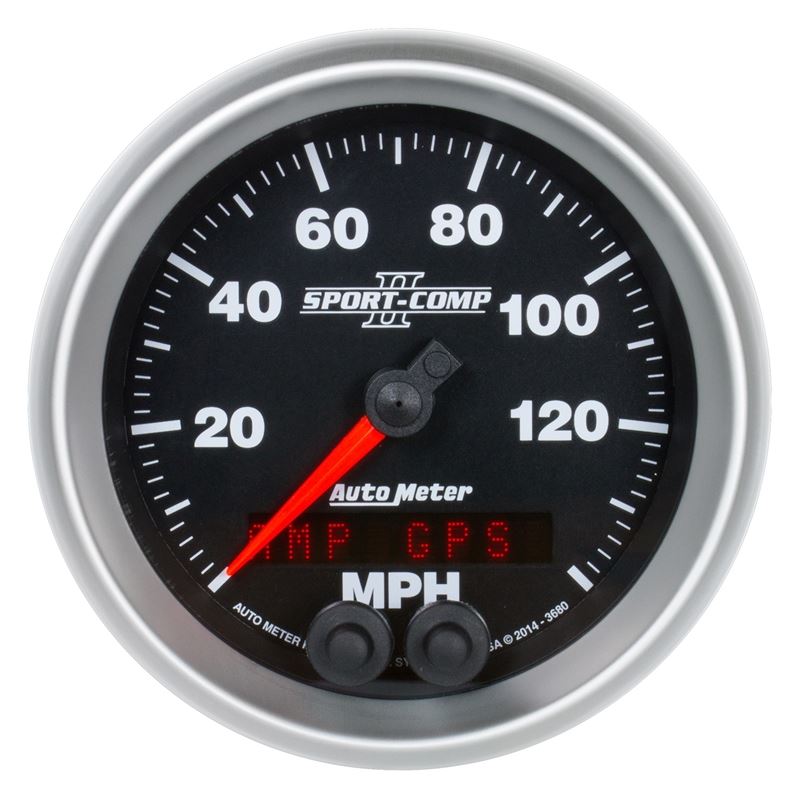 AutoMeter Sport-Comp II 3-3/8in 0-140MPH In-Dash E