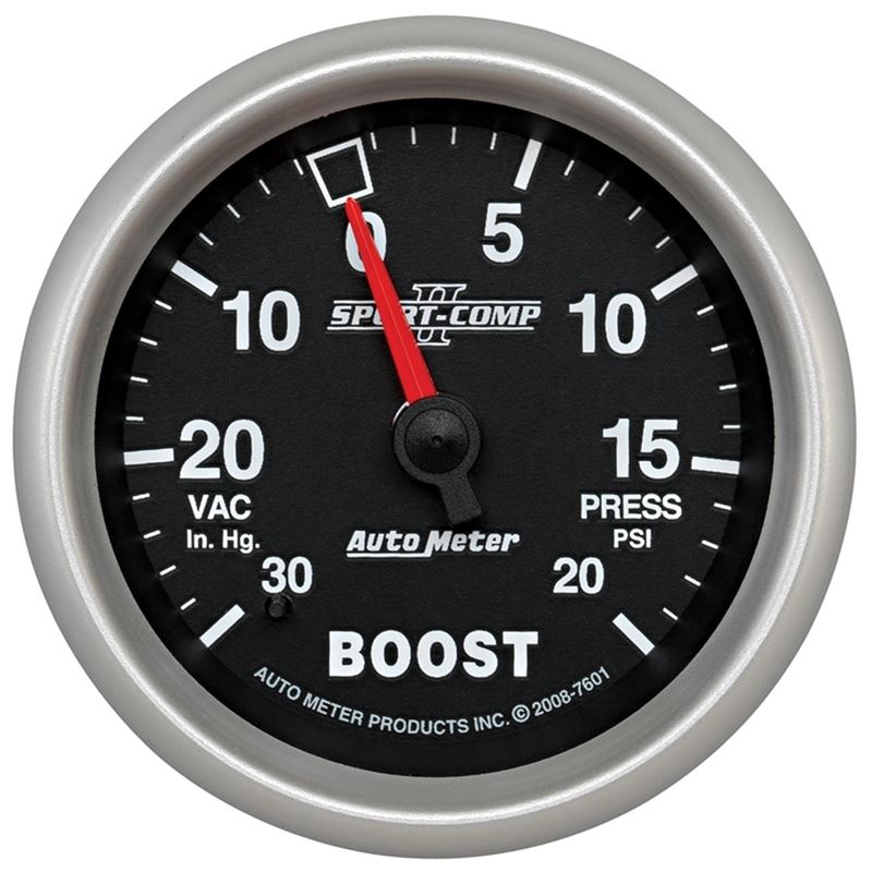 AutoMeter Sport-Comp II VAC/Boost 2 5/8in 30 IN HG