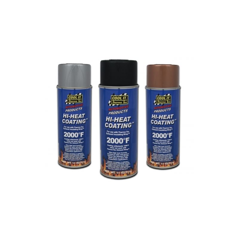 Thermo Tec Hi Heat Wrap Spray Coating 11oz Black (