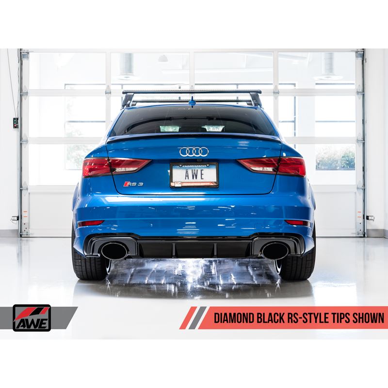 AWE Track Edition Exhaust for Audi 8V RS 3 - Diamo