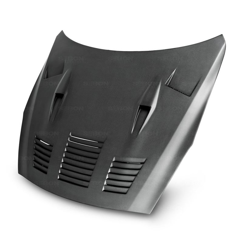 Seibon GTII-style DRY CARBON hood for 2009-2015 Ni