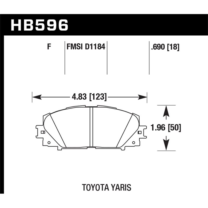 Hawk Performance HPS Brake Pads (HB596F.690)