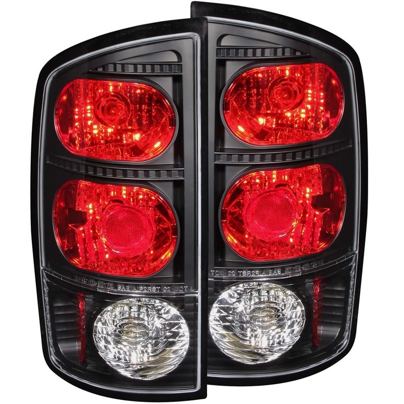 ANZO 2002-2005 Dodge Ram 1500 Taillights Black (21