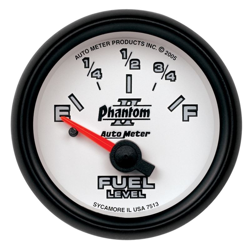 AutoMeter Phantom 2-1/16in 0-90 OHM Fuel Level Gau