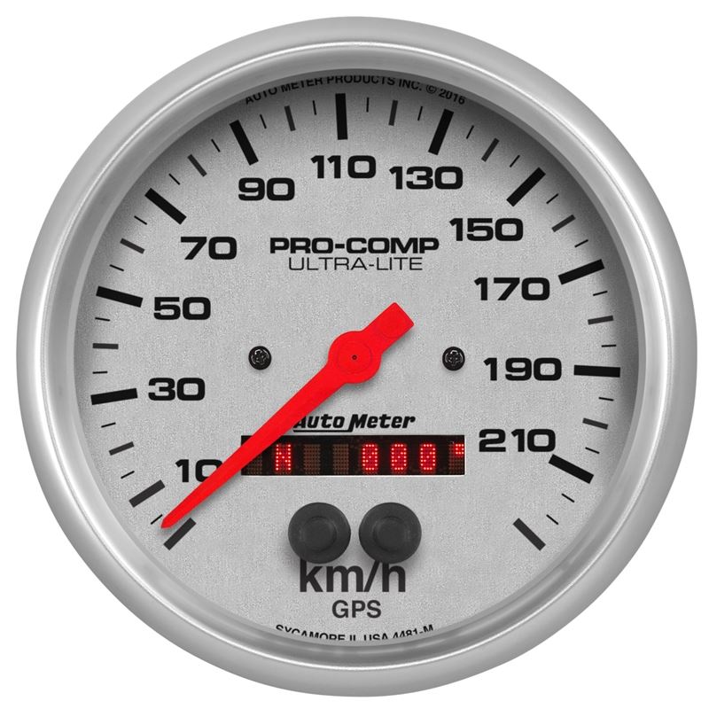 AutoMeter Ultra-Lite 5in. 225KM/H (GPS) Speedomete