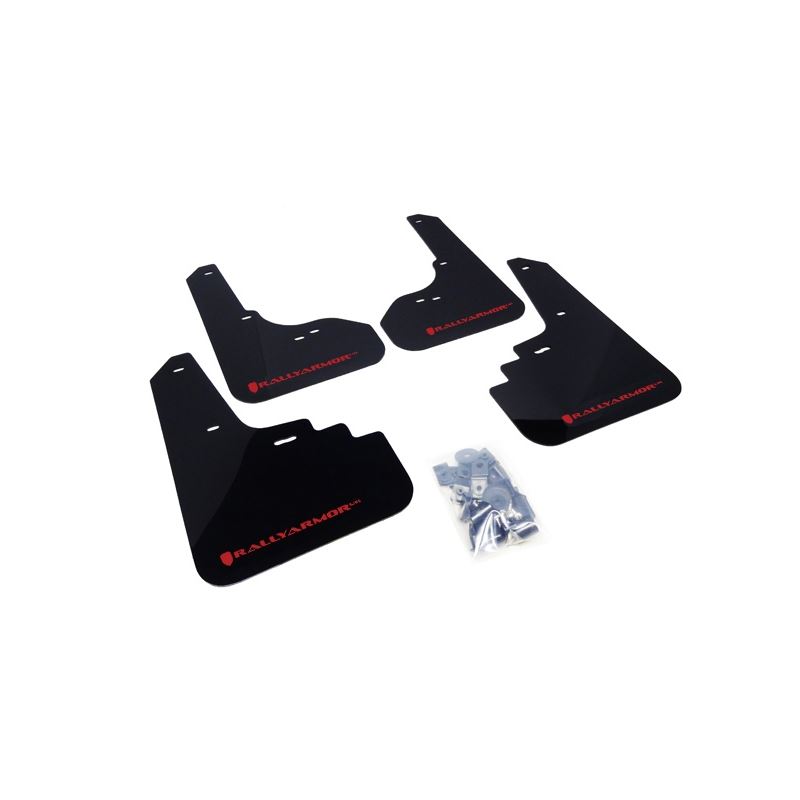 Rally Armor Black Mud Flap/Red Logo for 2005-2009
