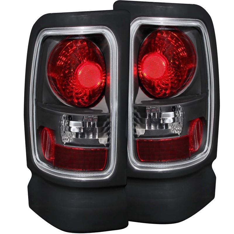 ANZO 1994-2001 Dodge Ram Taillights Black (211048)