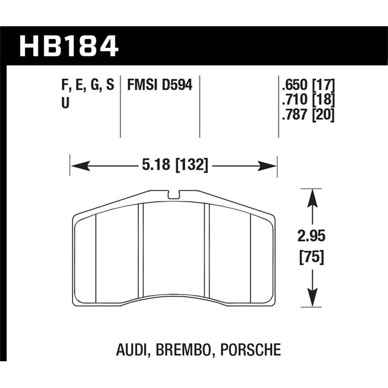 Hawk Performance HT-10 Brake Pads (HB184S.650)