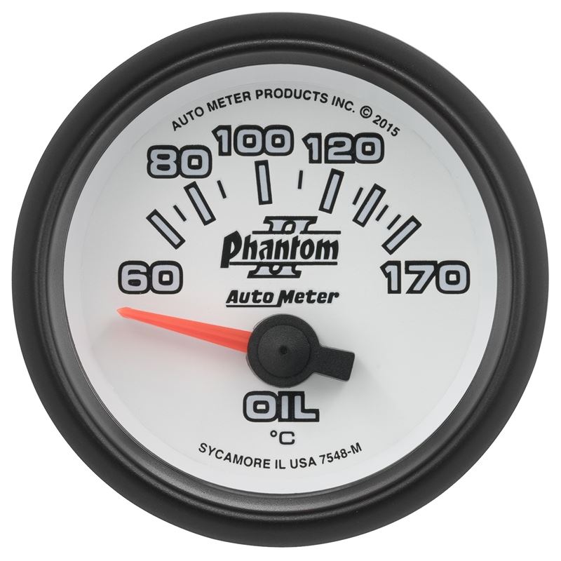 AutoMeter Phantom II Gauge Oil Temp 2 1/16in 60-17