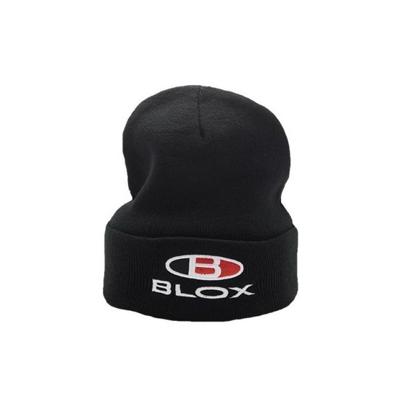 Blox Racing Classic Beanie - Black w/Stacked Logo(