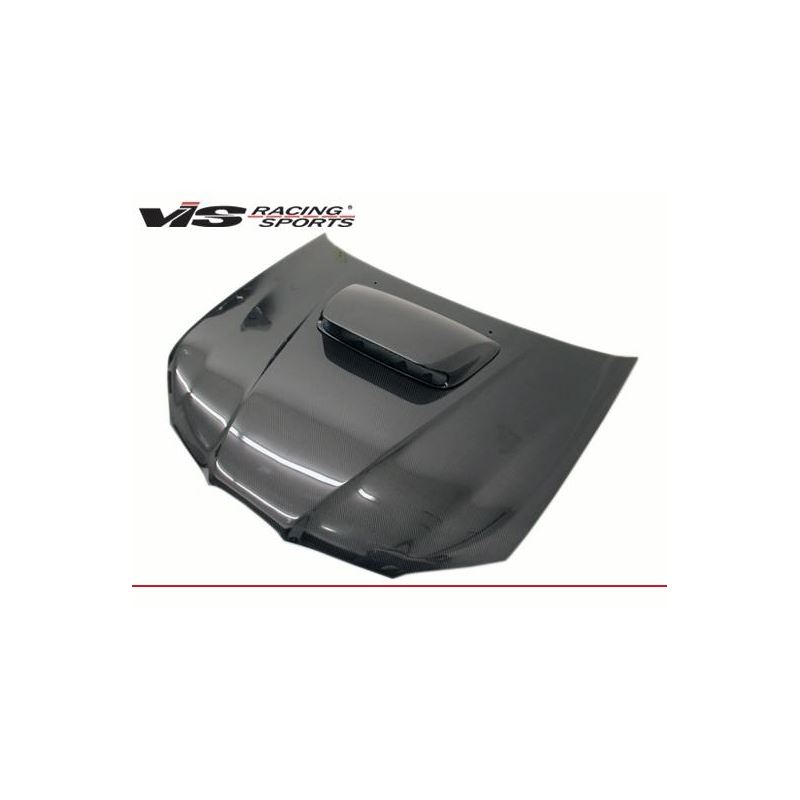 VIS Racing STI Style Black Carbon Fiber Hood