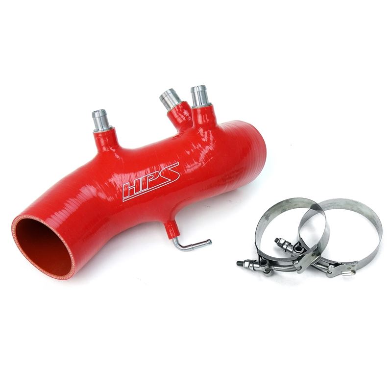HPS Red Reinforced Silicone Post MAF Air Intake Ho