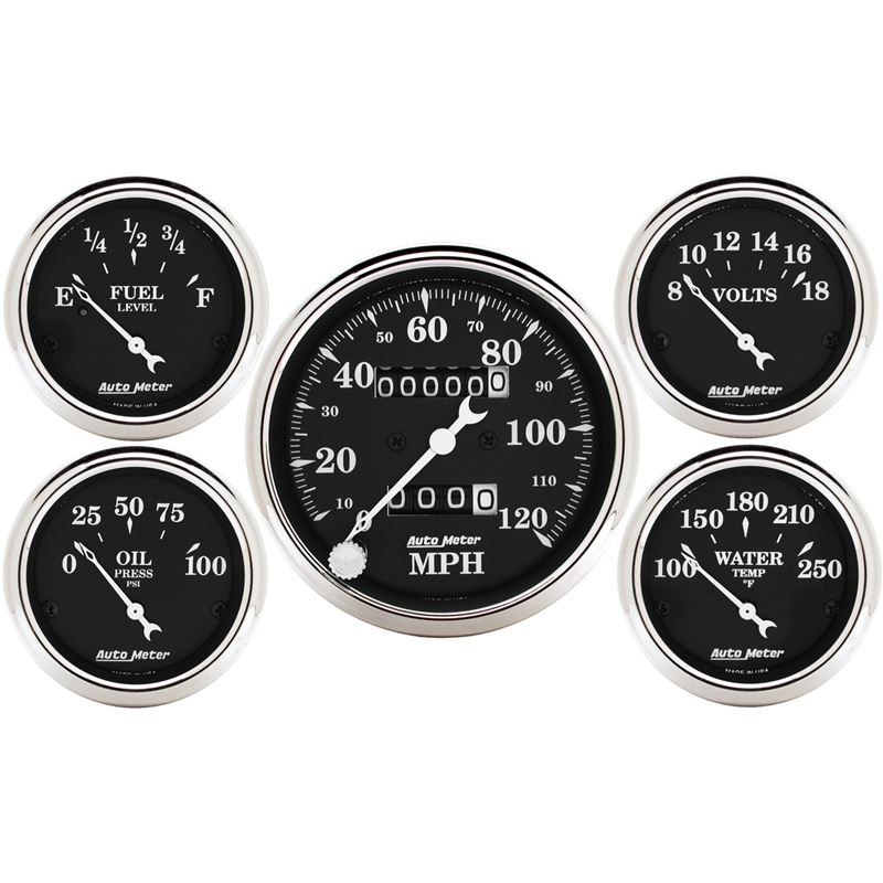 AutoMeter Auto Meter Gauge Kit 5 pc. 3 1/8in and 2
