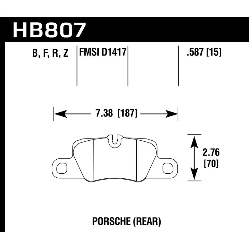 Hawk Performance HPS Brake Pads (HB807F.587)