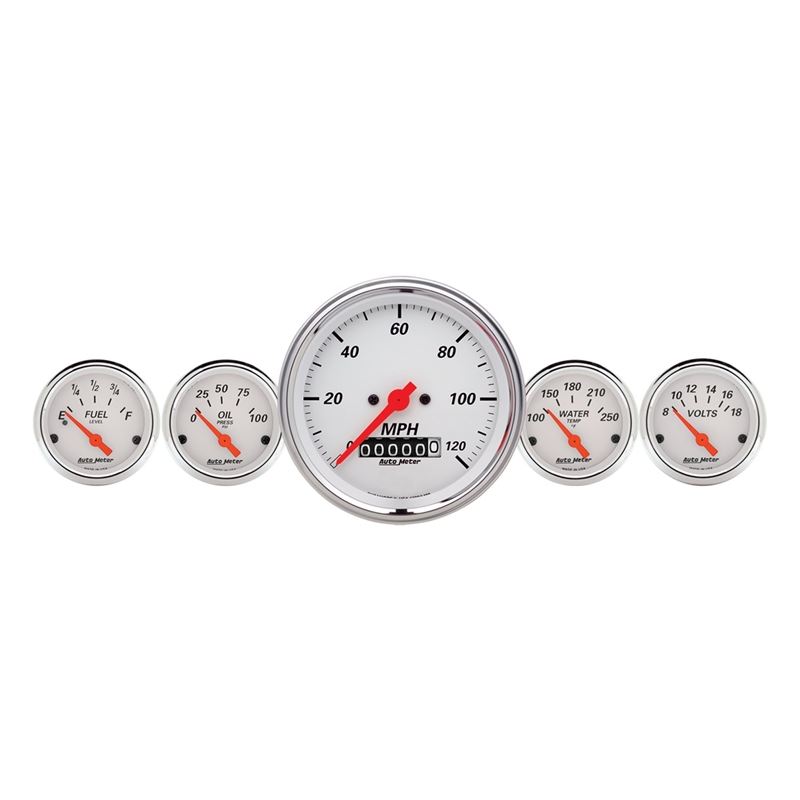 AutoMeter Arctic White 3-3/8in Electric Speedomete