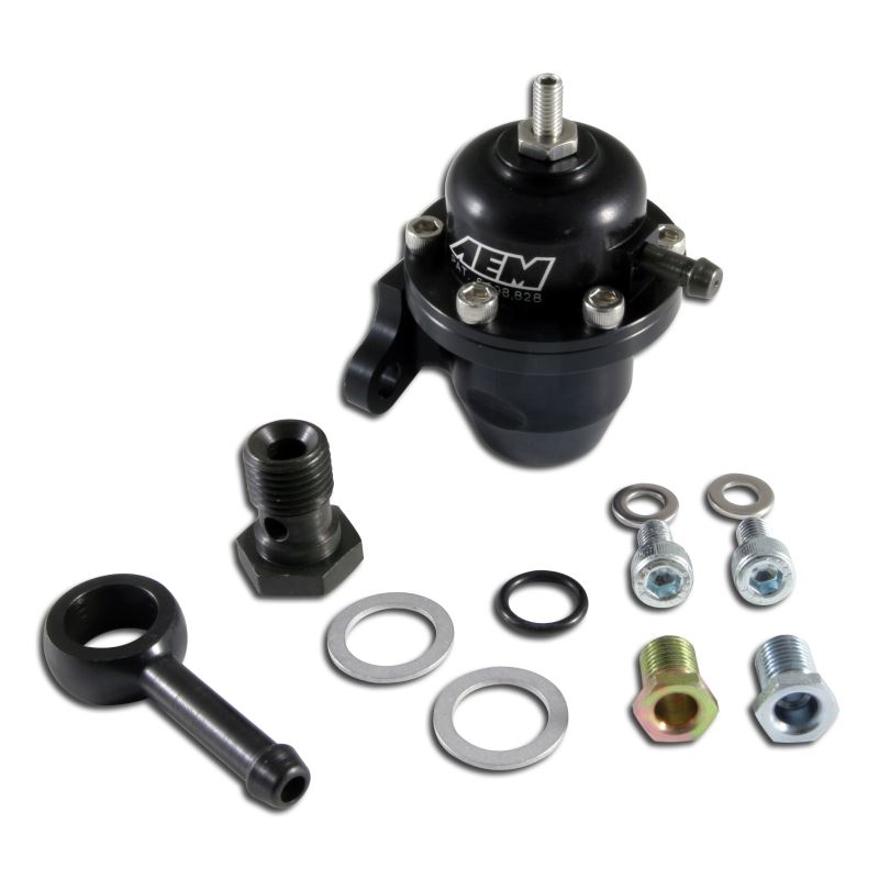AEM Adjustable Fuel Pressure Regulator Black(25-30