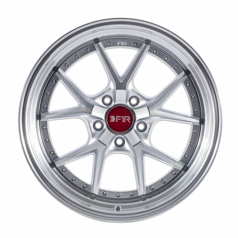 F1R F105 19x8.5 - Machine Silver/ Polish Lip Wheel