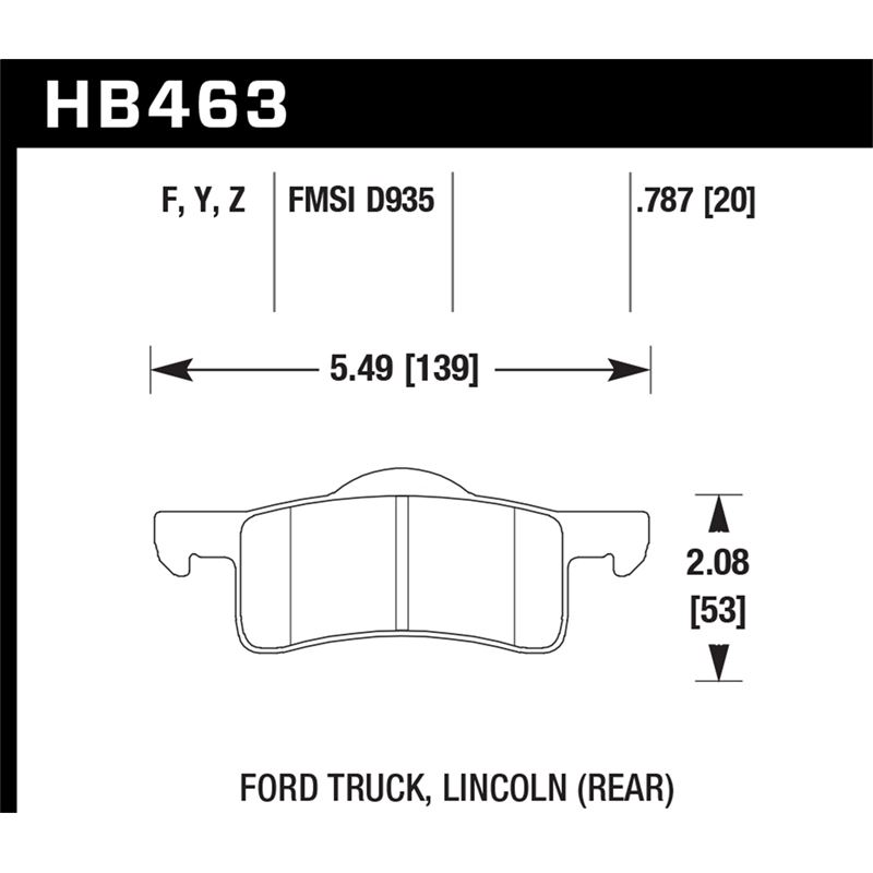 Hawk Performance LTS Brake Pads (HB463Y.787)