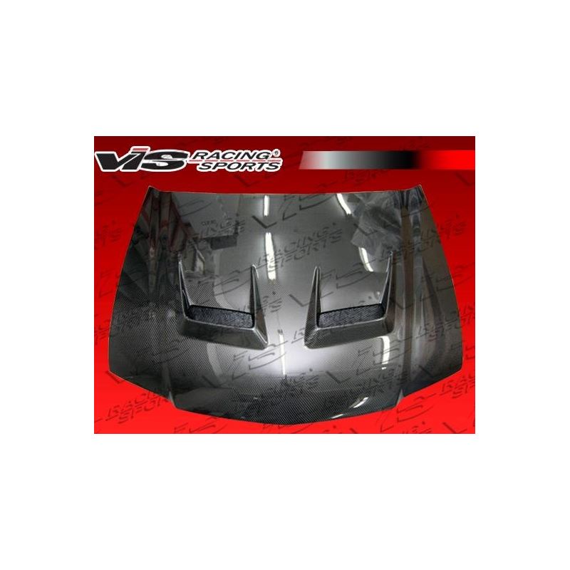 VIS Racing JS Style Black Carbon Fiber Hood