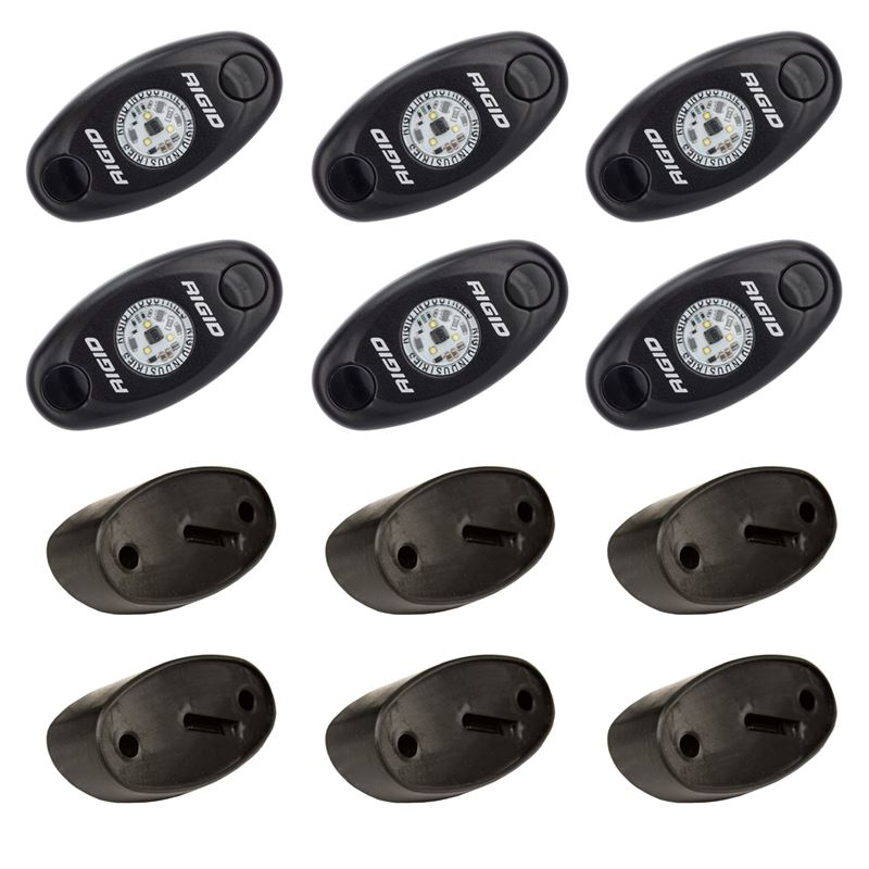 Rigid Industries Rock Light Kit- Amber (6 lights)(