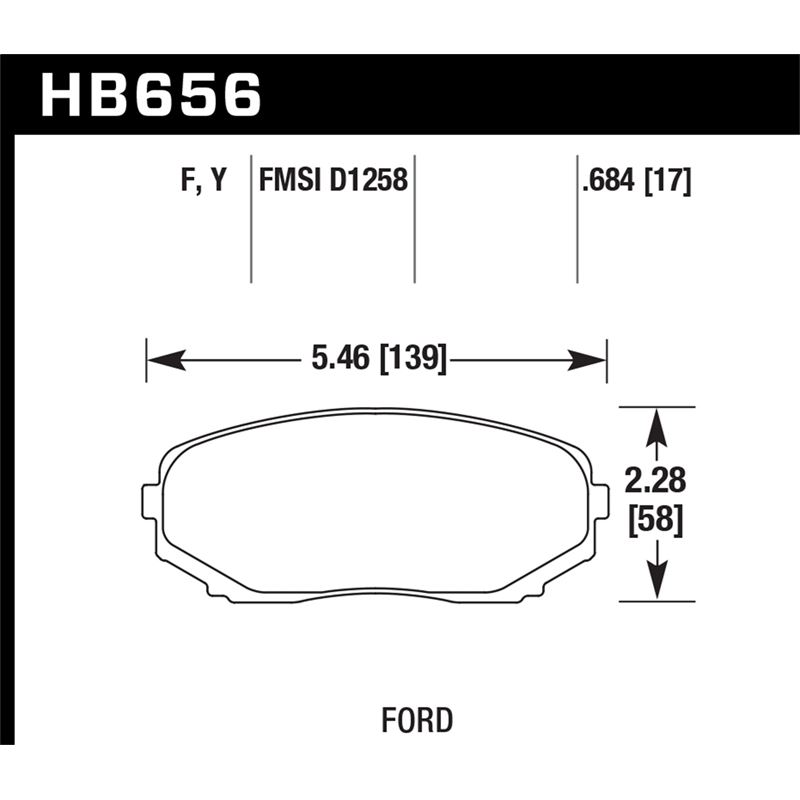 Hawk Performance HPS Brake Pads (HB656F.684)