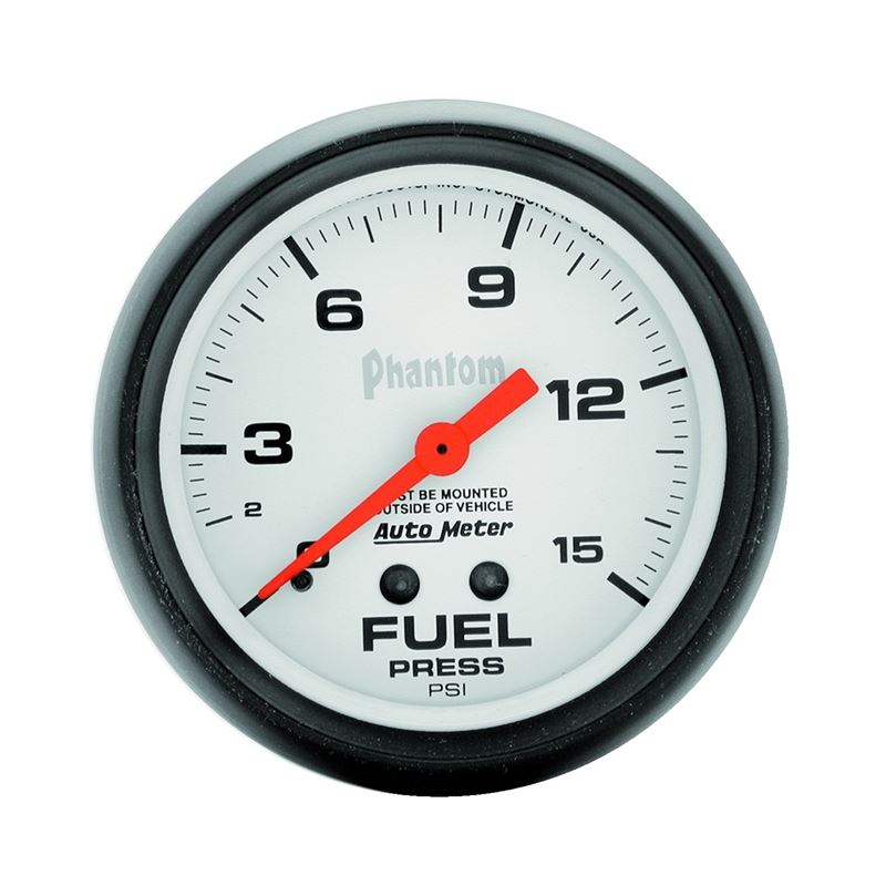 AutoMeter Phantom 66.7mm 0-15 PSI Mechanical Fuel