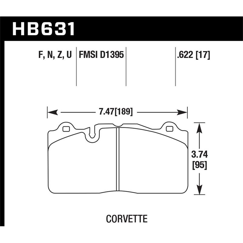 Hawk Performance ER-1 Disc Brake Pad (HB631D.622)
