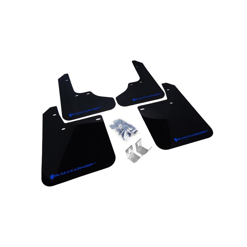 Rally Armor Black Mud Flap/Blue Logo for 1998-2001