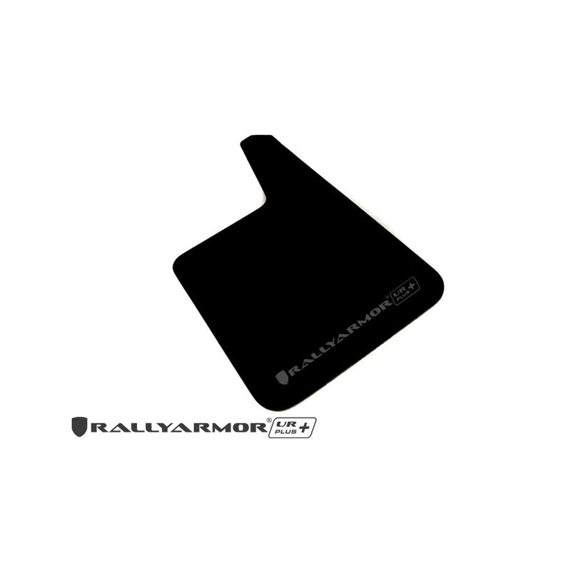 Rally Armor Black Mud Flap/Grey Logo(MF20-URP-BLK/