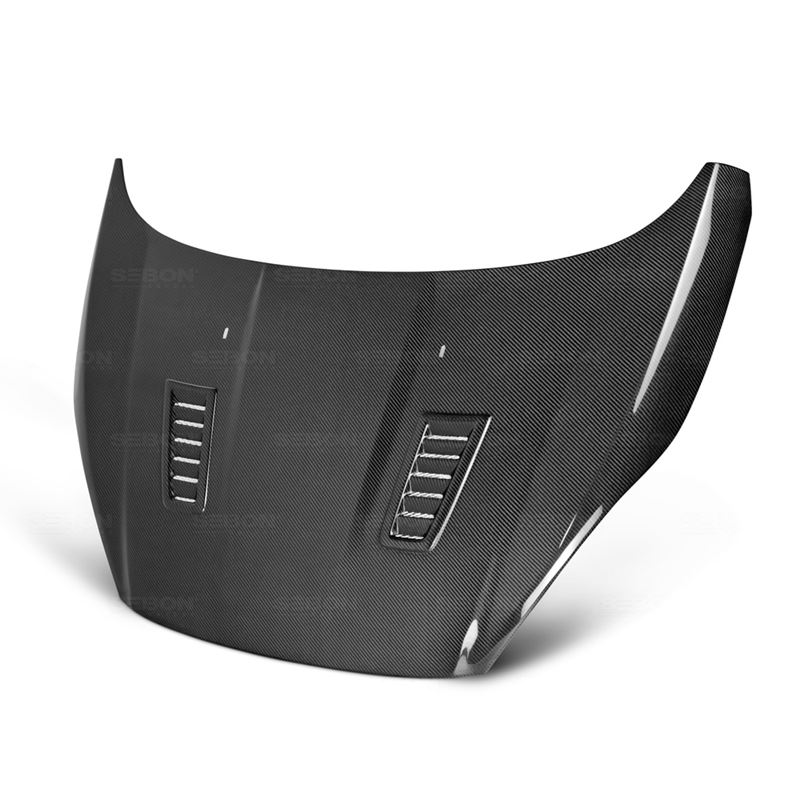 Seibon RS-style carbon fiber hood for 2014 Ford Fi