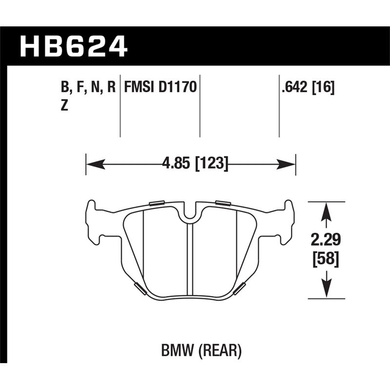 Hawk Performance Performance Ceramic Brake Pads (H