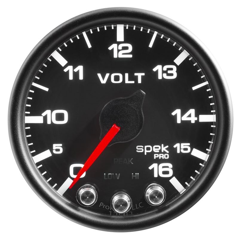 AutoMeter Spek-Pro Gauge Voltmeter 2 1/16in 16V St