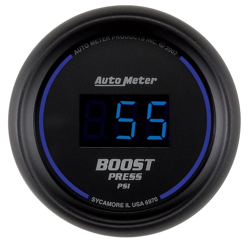 AutoMeter Cobalt Digital 52mm Digital 5-60 PSI Boo