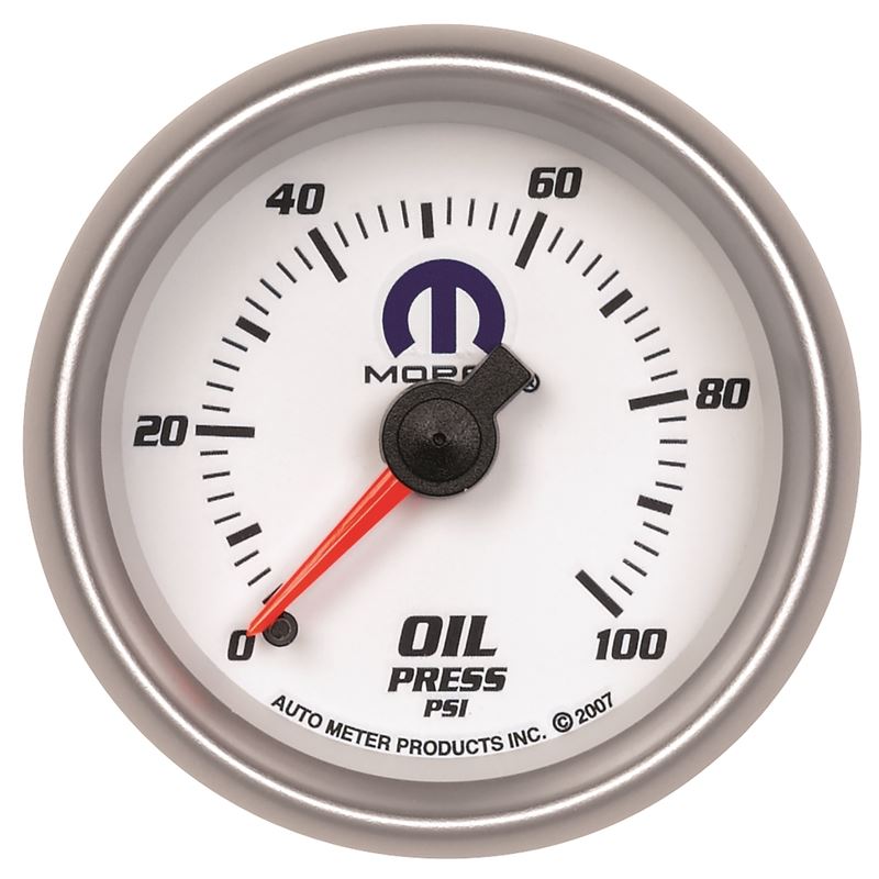 AutoMeter Mopar 52mm 0-100 PSI Oil Pressure Gauge(