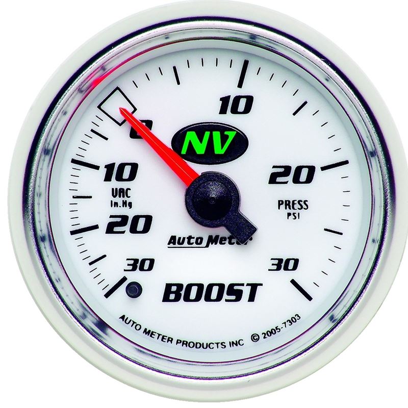 AutoMeter NV 52mm 30 PSI Mechanical Boost Gauge(73