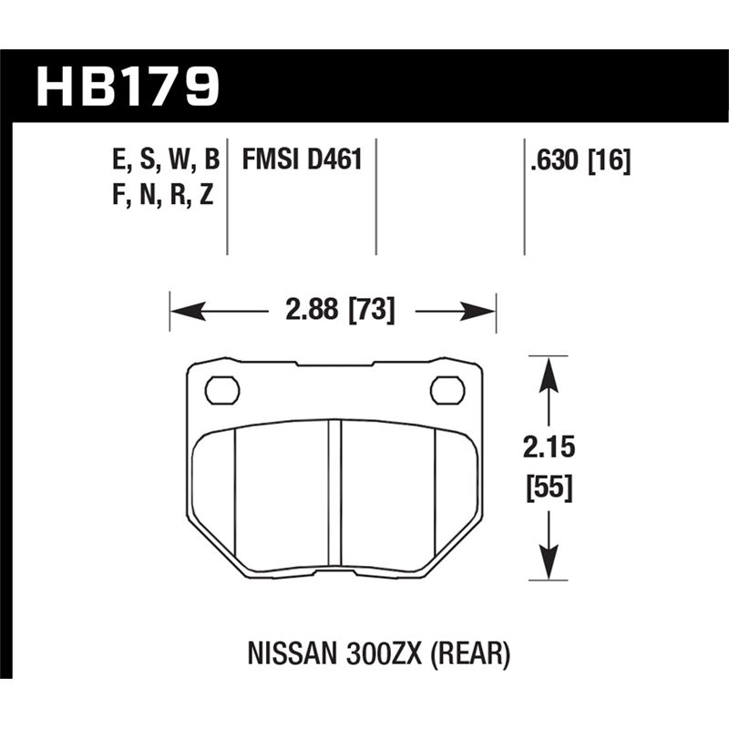 Hawk Performance HP Plus Brake Pads (HB179N.630)