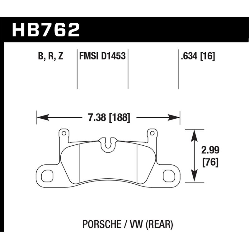 Hawk Performance HP Plus Brake Pads (HB762N.634)